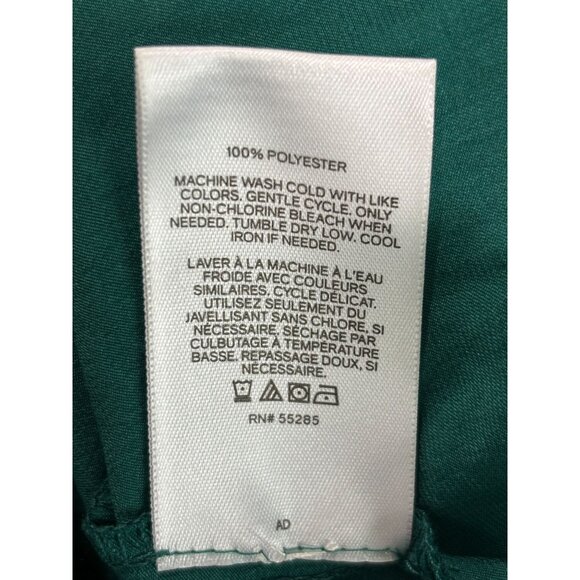 Emerald Green Ruffle Wrap Dress By Express - Size S - Picture 11 of 12